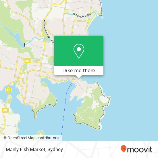 Manly Fish Market map