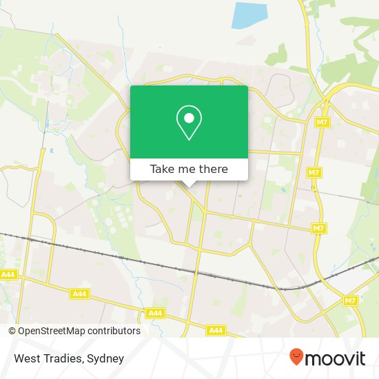 Mapa West Tradies