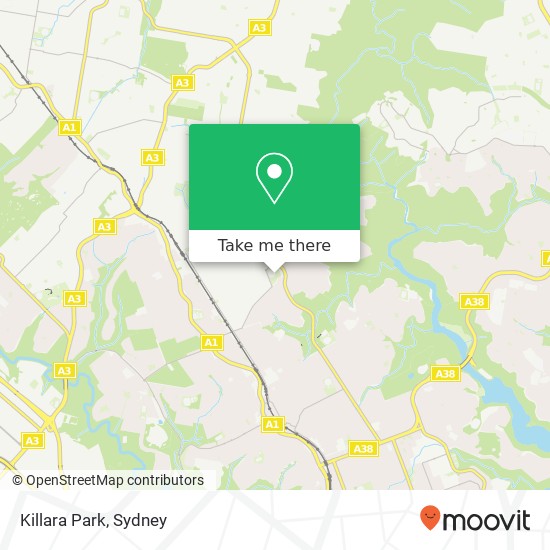 Mapa Killara Park