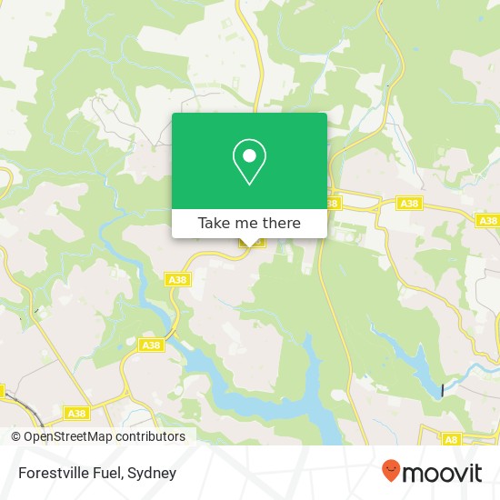 Mapa Forestville Fuel