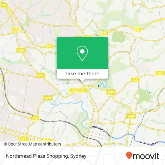 Mapa Northmead Plaza Shopping