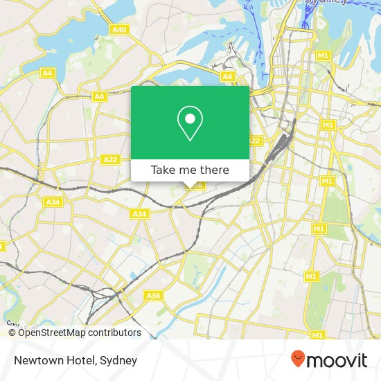 Mapa Newtown Hotel