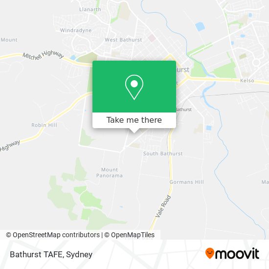 Bathurst TAFE map