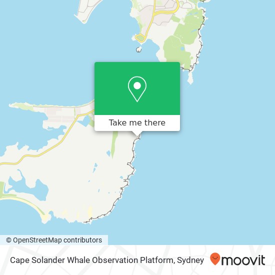 Mapa Cape Solander Whale Observation Platform