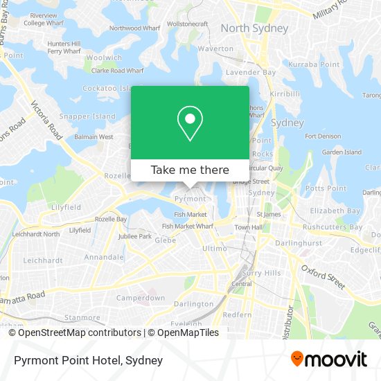 Pyrmont Point Hotel map