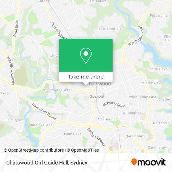 Chatswood Girl Guide Hall map
