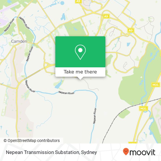 Nepean Transmission Substation map