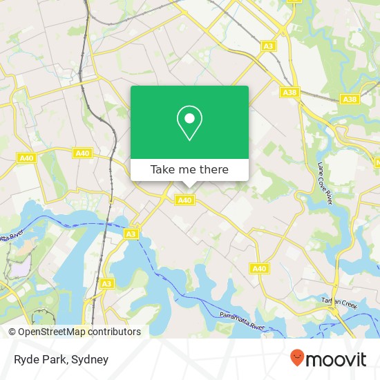 Ryde Park map
