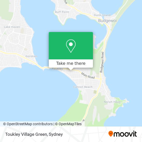 Toukley Village Green map