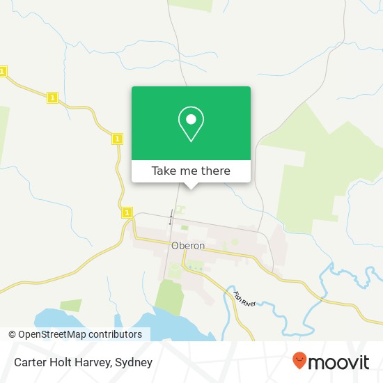 Mapa Carter Holt Harvey