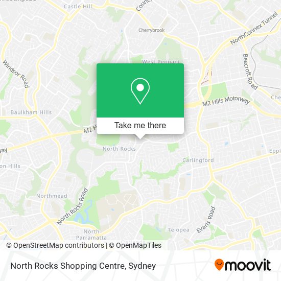 Mapa North Rocks Shopping Centre