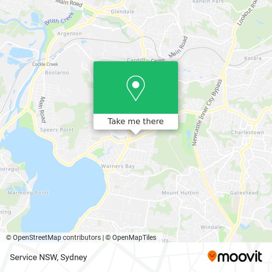 Service NSW map