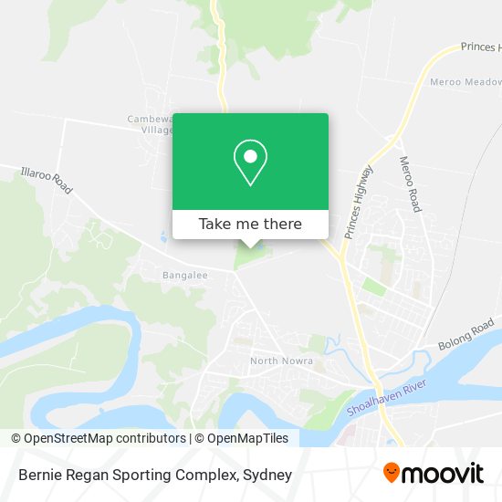 Bernie Regan Sporting Complex map