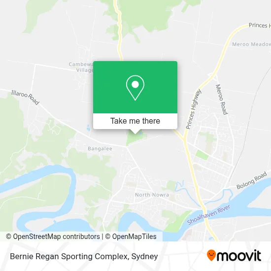 Bernie Regan Sporting Complex map