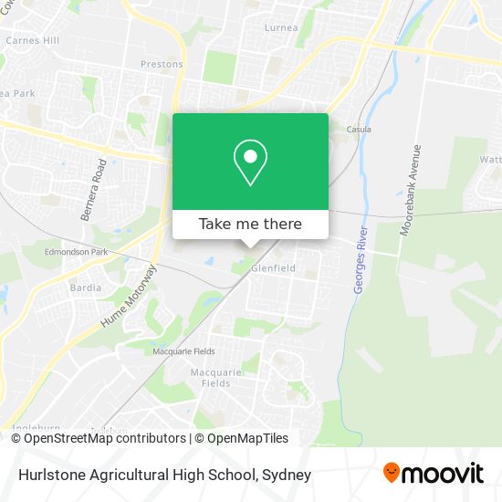 Hurlstone Agricultural High School map