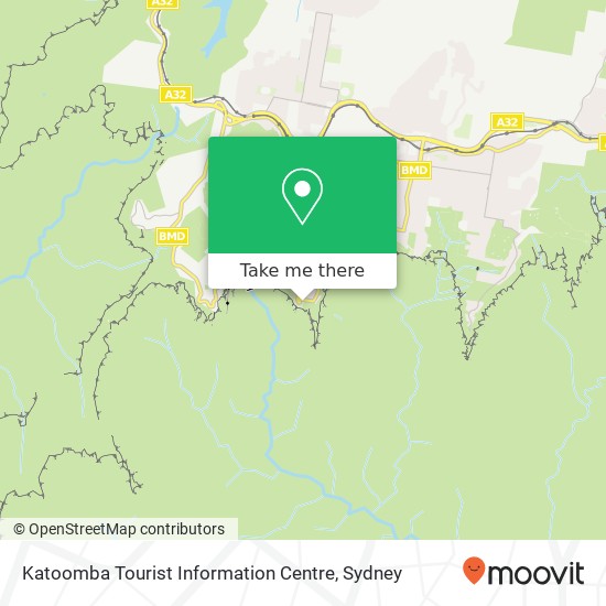 Mapa Katoomba Tourist Information Centre