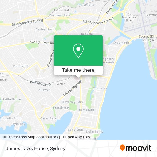 James Laws House map