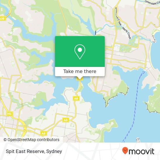 Spit East Reserve map