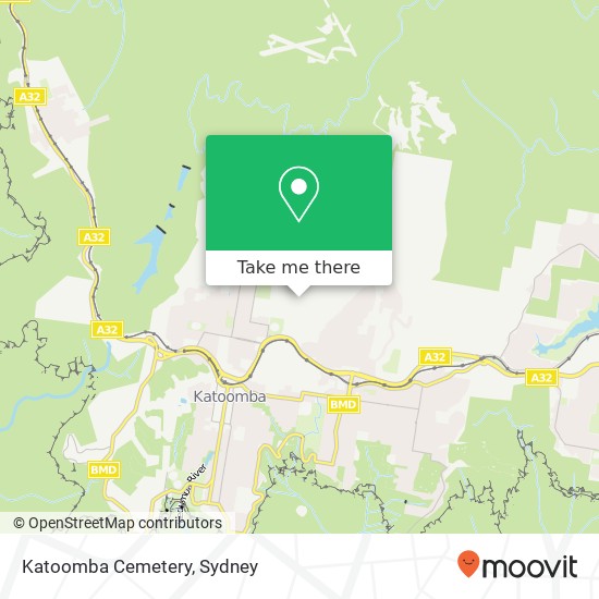 Katoomba Cemetery map