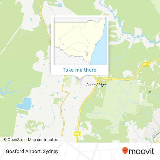 Gosford Airport map