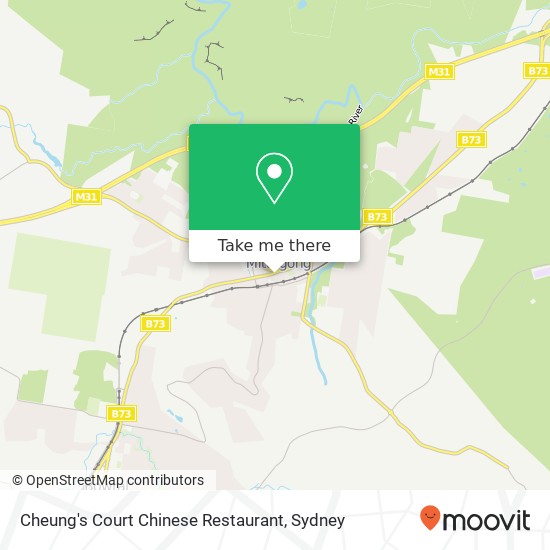 Mapa Cheung's Court Chinese Restaurant, Bowral Rd Mittagong NSW 2575