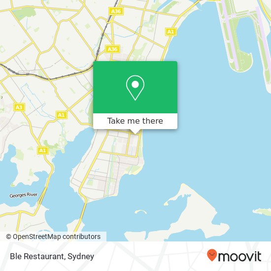 Mapa Ble Restaurant, 203-207 Ramsgate Rd Ramsgate Beach NSW 2217
