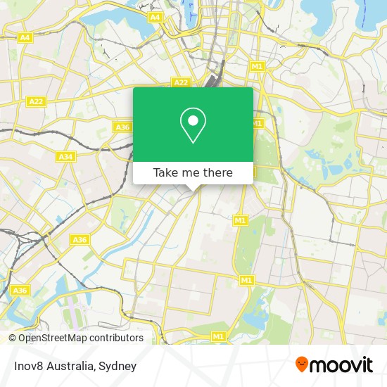 Mapa Inov8 Australia