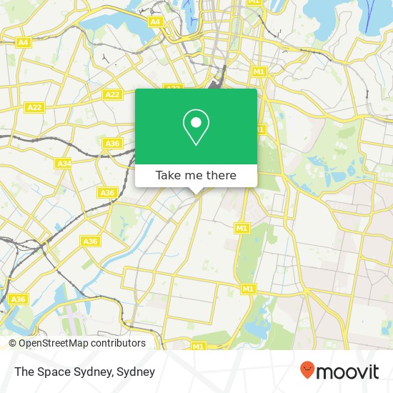 The Space Sydney map