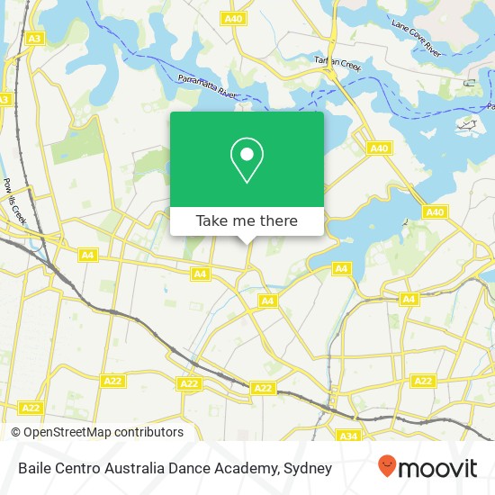 Baile Centro Australia Dance Academy, 175 Great North Rd Five Dock NSW 2046 map