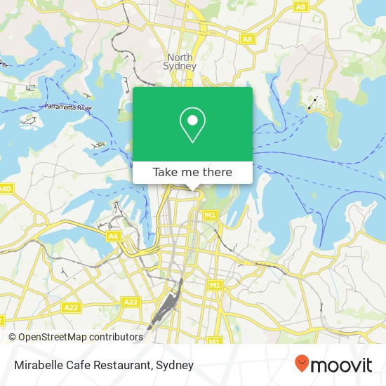 Mirabelle Cafe Restaurant, 33 Alfred St Sydney NSW 2000 map