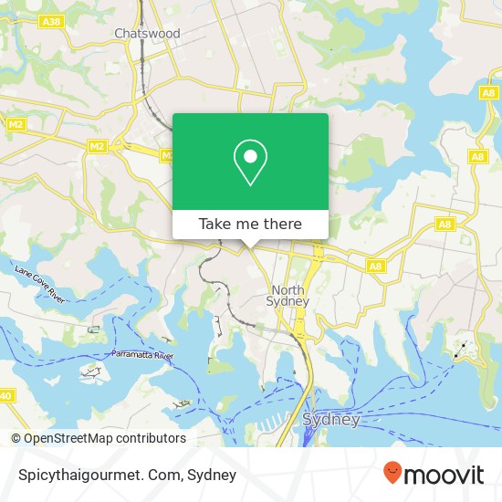 Spicythaigourmet. Com, 399 Pacific Hwy Crows Nest NSW 2065 map