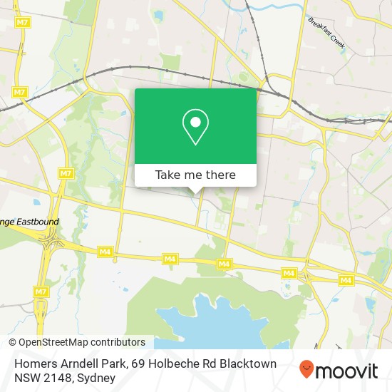 Homers Arndell Park, 69 Holbeche Rd Blacktown NSW 2148 map