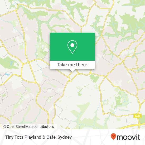 Tiny Tots Playland & Cafe, Pennant St Castle Hill NSW 2154 map