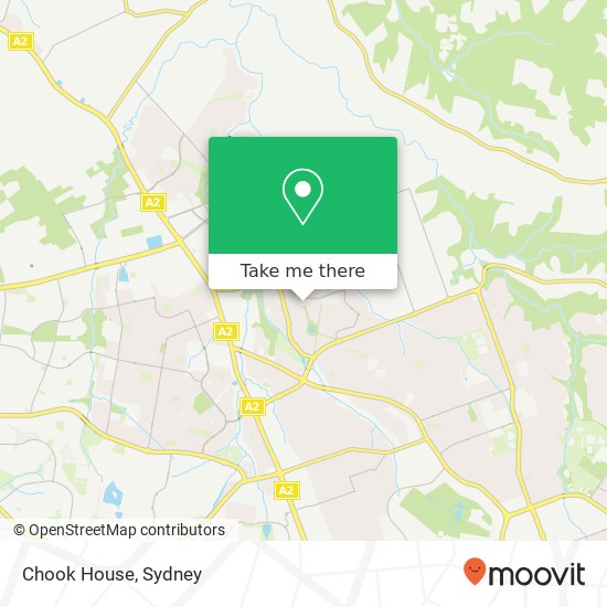 Mapa Chook House, 70 The Parkway Beaumont Hills NSW 2155