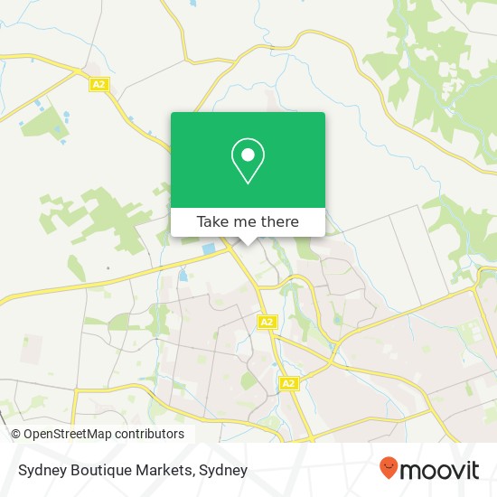 Sydney Boutique Markets, Rouse Hill NSW 2155 map