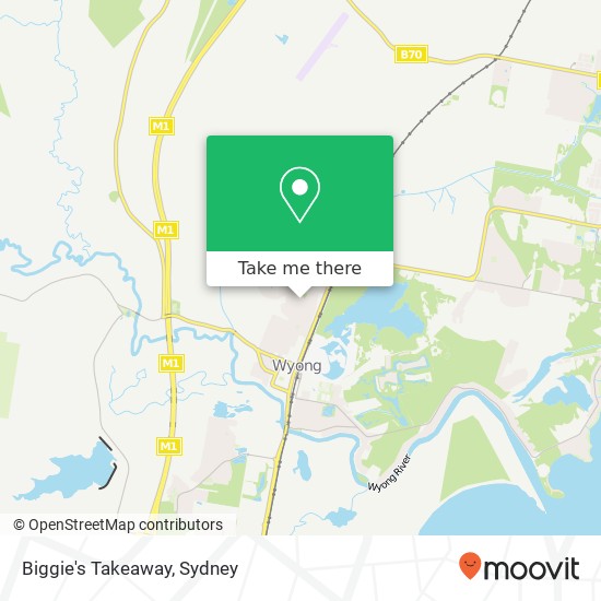 Biggie's Takeaway, Cutler Dr Wyong NSW 2259 map