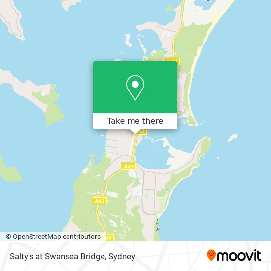 Mapa Salty's at Swansea Bridge