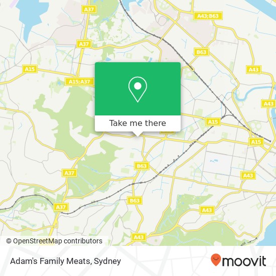 Mapa Adam's Family Meats, 87 Regent St New Lambton NSW 2305