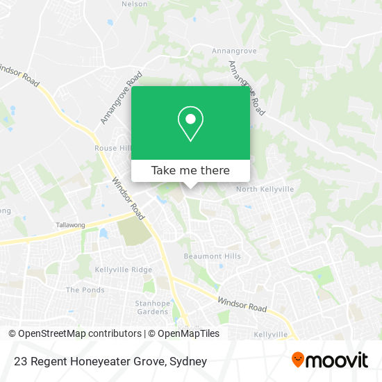 Mapa 23 Regent Honeyeater Grove