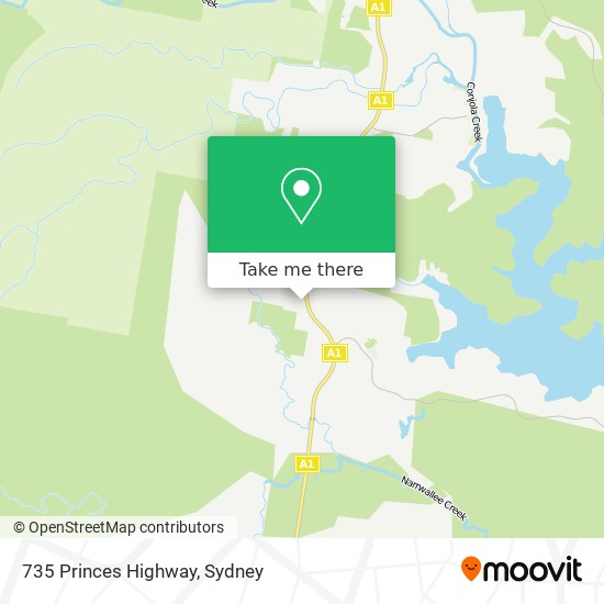 Mapa 735 Princes Highway