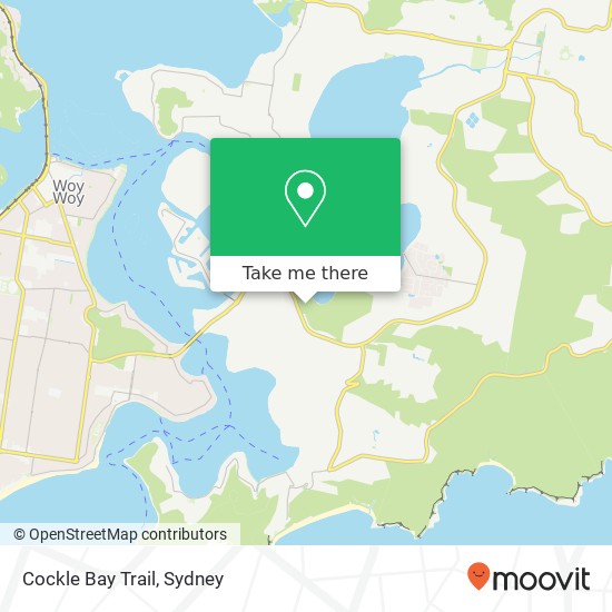 Mapa Cockle Bay Trail