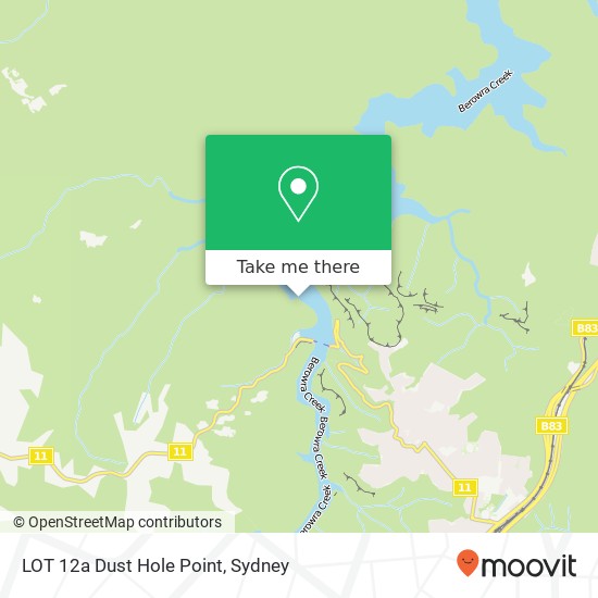 LOT 12a Dust Hole Point map