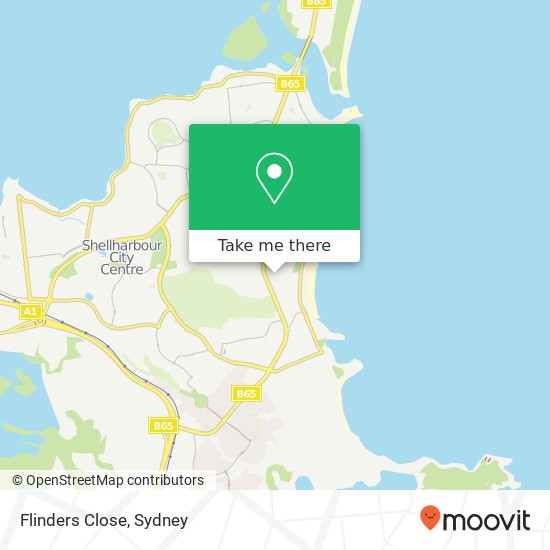 Flinders Close map