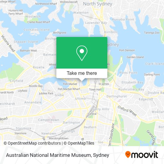 Australian National Maritime Museum map