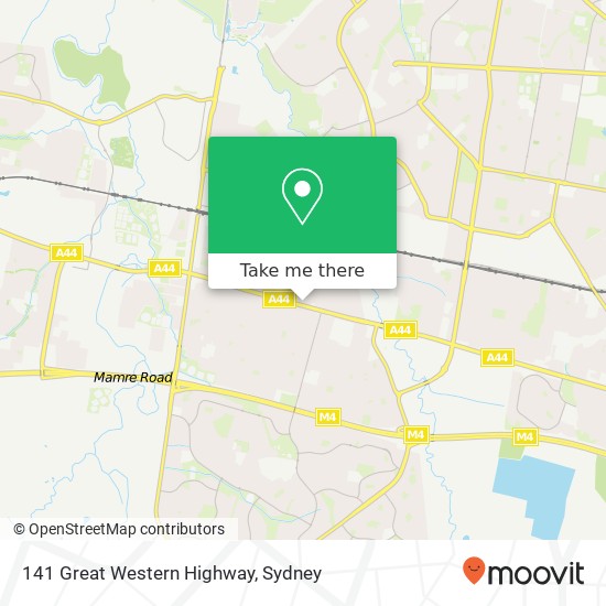 141 Great Western Highway map