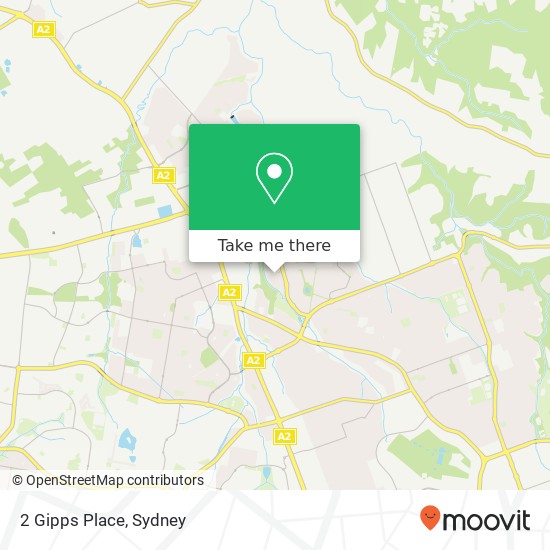 2 Gipps Place map