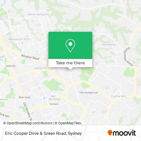 Mapa Eric Cooper Drive & Green Road