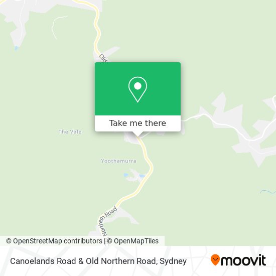 Canoelands Road & Old Northern Road map
