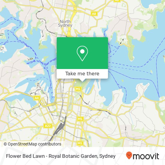 Mapa Flower Bed Lawn - Royal Botanic Garden