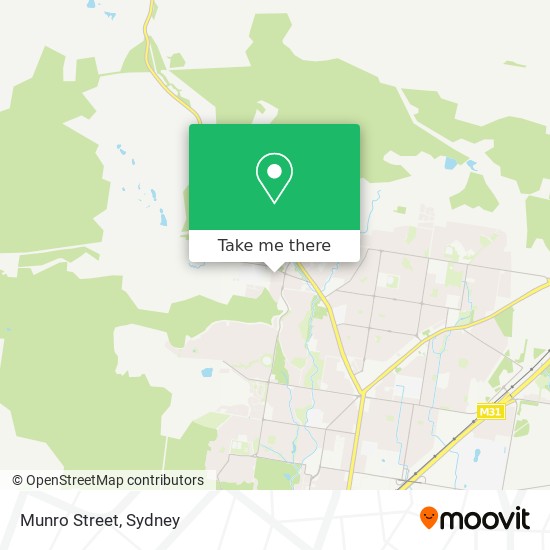 Mapa Munro Street